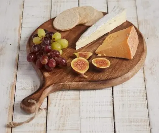 Wooden Chopping Board for Kitchen for mom,Wife Gift | Cutting Board for Kitchen | Round Cutting Board | Wooden Serving Board | Pizza Platter