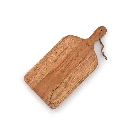  Wood Paddle Cutting Boards with Handle for Kitchen, Cheese, and Food Serving Tray, Charcuterie Boards 